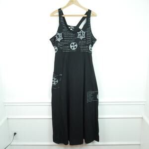 Verillas Shield Maiden Maxi Dress XL Black Renaissance Faire Cosplay Medieval